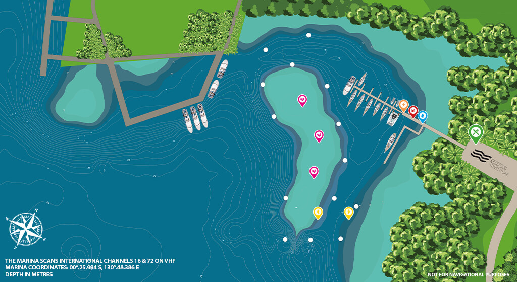 Raja Ampat Marina Map