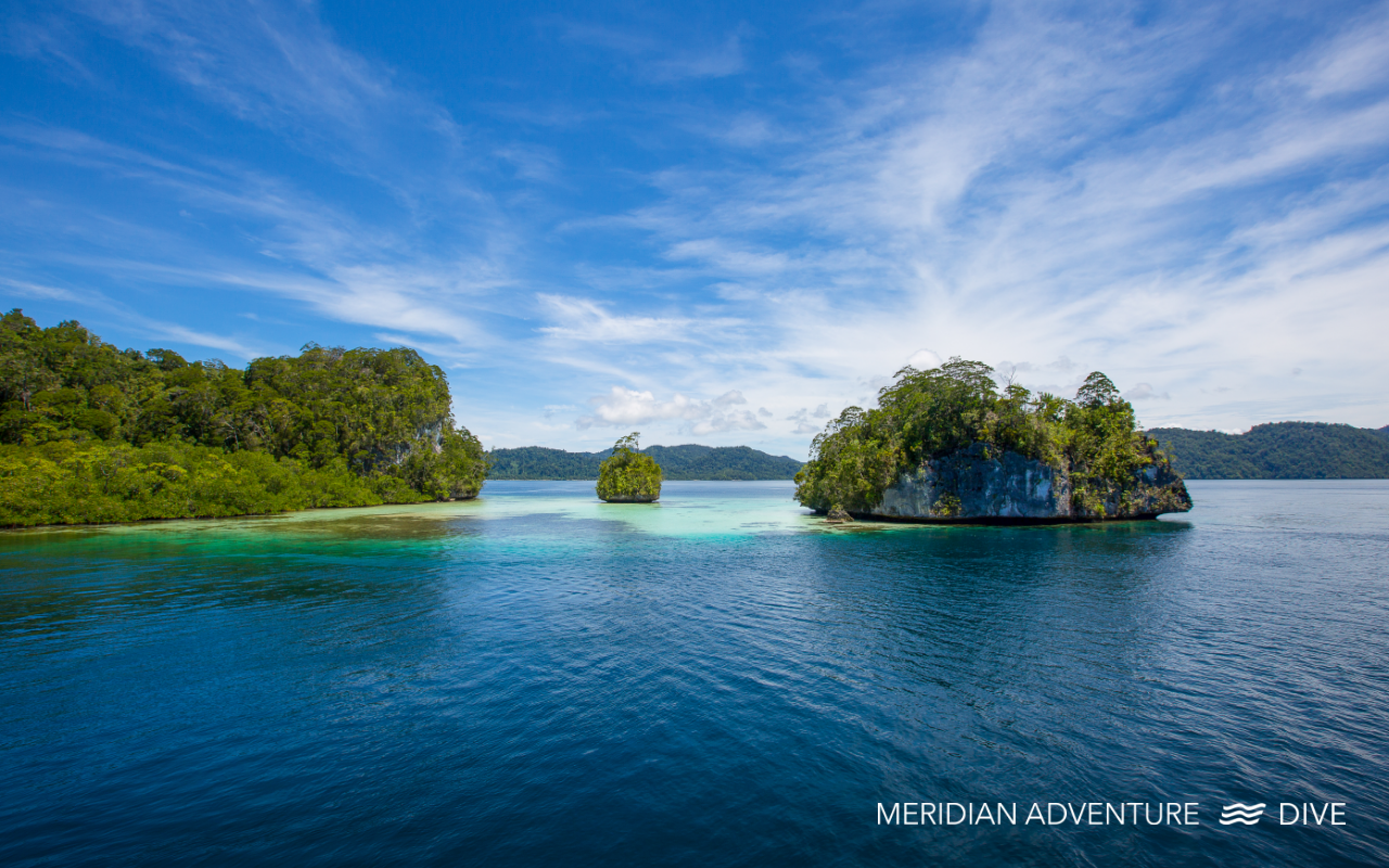 Scenic views of Raja Ampat