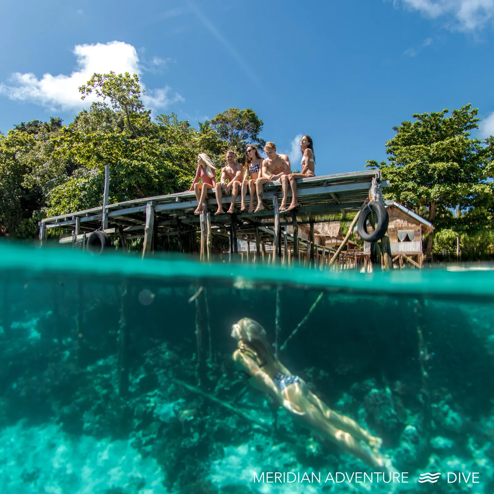 Jetty snorkelling during a land-based stay in Raja Ampat