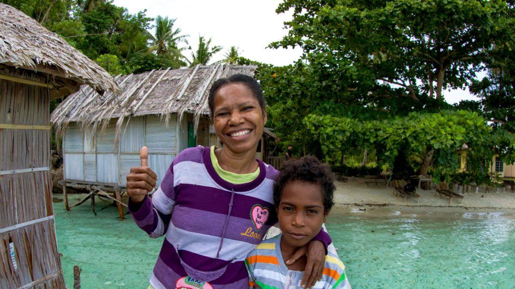 Local people supporting marine conservation in Raja Ampat